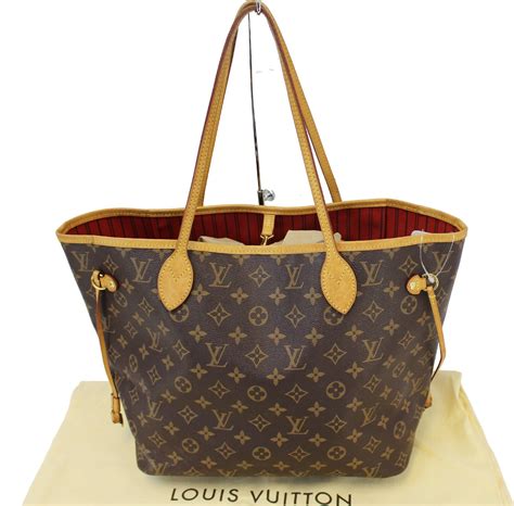 louis vuitton damier canvas neverfull mm red shoulder handbag|Louis Vuitton damier canvas.